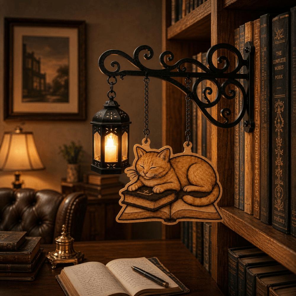 Miniature Library Lantern Warm Glow Bookcase Lamp Ghost Bookshelf Lighting Bookshelf