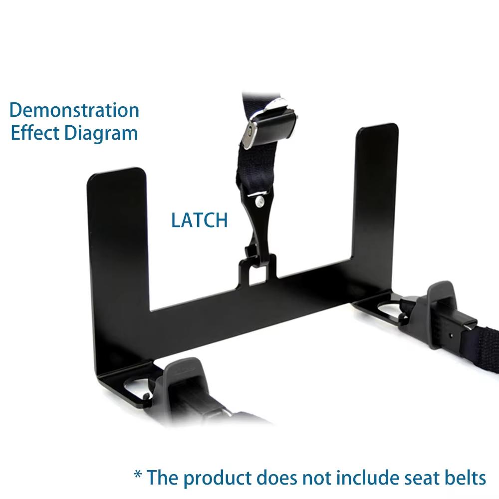 Car Seat Latch Interface Mount Bracket for Child Safety Seat Restraint Anchor Mounting Kit Belt Connector