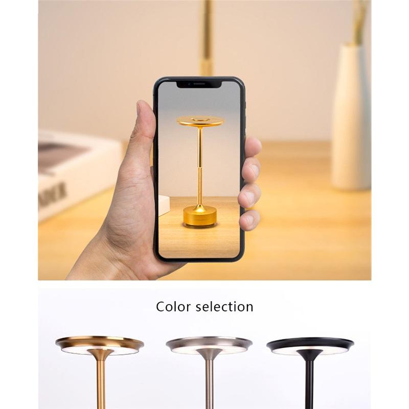 ED зарядка металлическая настольная лампа прикроватная лампа высокого класса окружающий свет бар ресторан настольное украшение настольная лампа