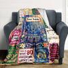 80Th Birthday Celebrationcustomize Your Name Blanket Warm Comfortable And Soft Blankets Are Suitable For Home Lunch Break Blanket Office Sofa Sofa