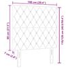 Pink Headboard 100 cm Velvet