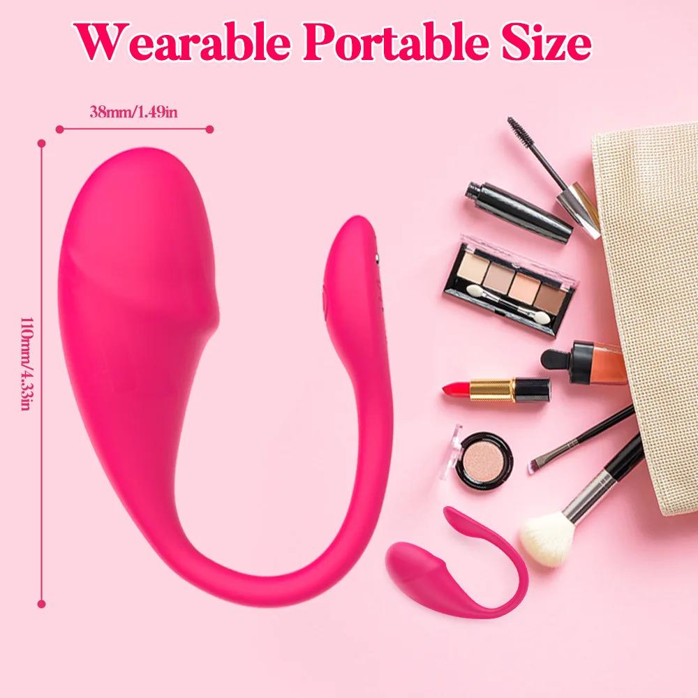 APP Дистанционное управление Вибратор Клитор Стимулятор Точки G Вибрирующее Яйцо Дилдо Вагинальный Массажер Трусики Игрушки для Взрослых для Женщин
