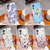 For Xiaomi 12 15T 12S 12X 13 12T Black Shark 1 2 4 5 3 Pro Pretty Flowers Phone Cover Transparent Silicone Anti Drop Protection For Xiaomi Bumper Case