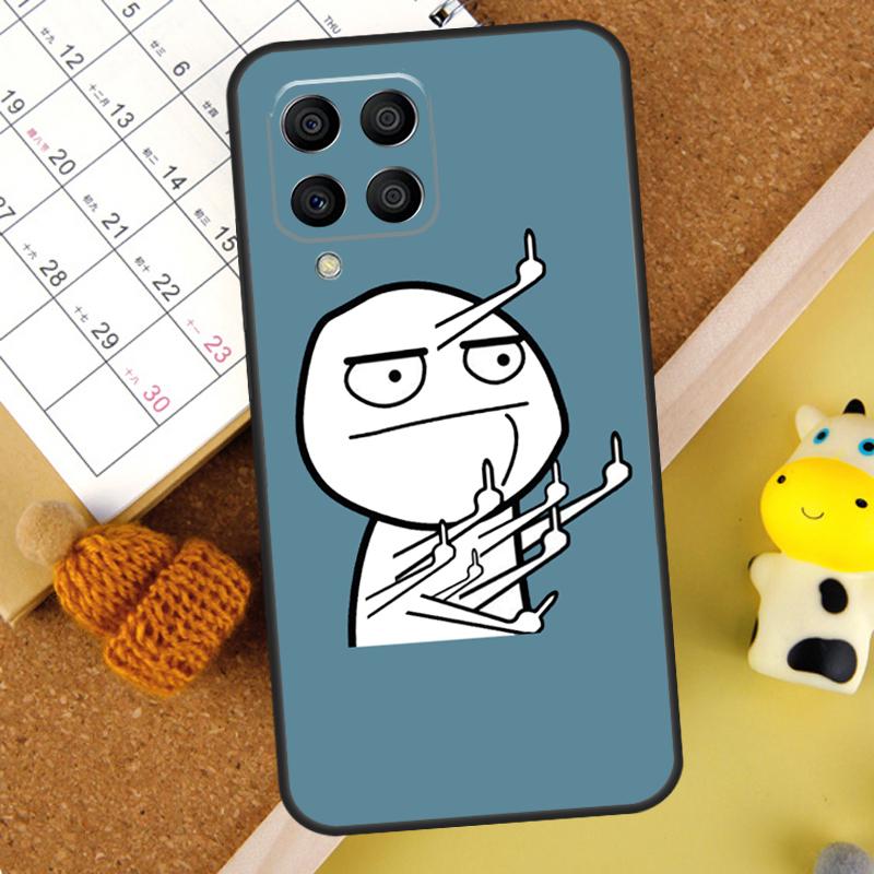 Funny Middle Finger Memes Case For Samsung Galaxy M31 M51 M21 M12 M32 M52 M20 M13 M23 M33 M53 M14 M34 M54 M30s Cover