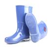 3 New Women's Medium Tube Rain Boots 166 Non-slip Medium Help Industrial and Mining Rain Shoes Labor Insurance Water Shoes Direct Sales