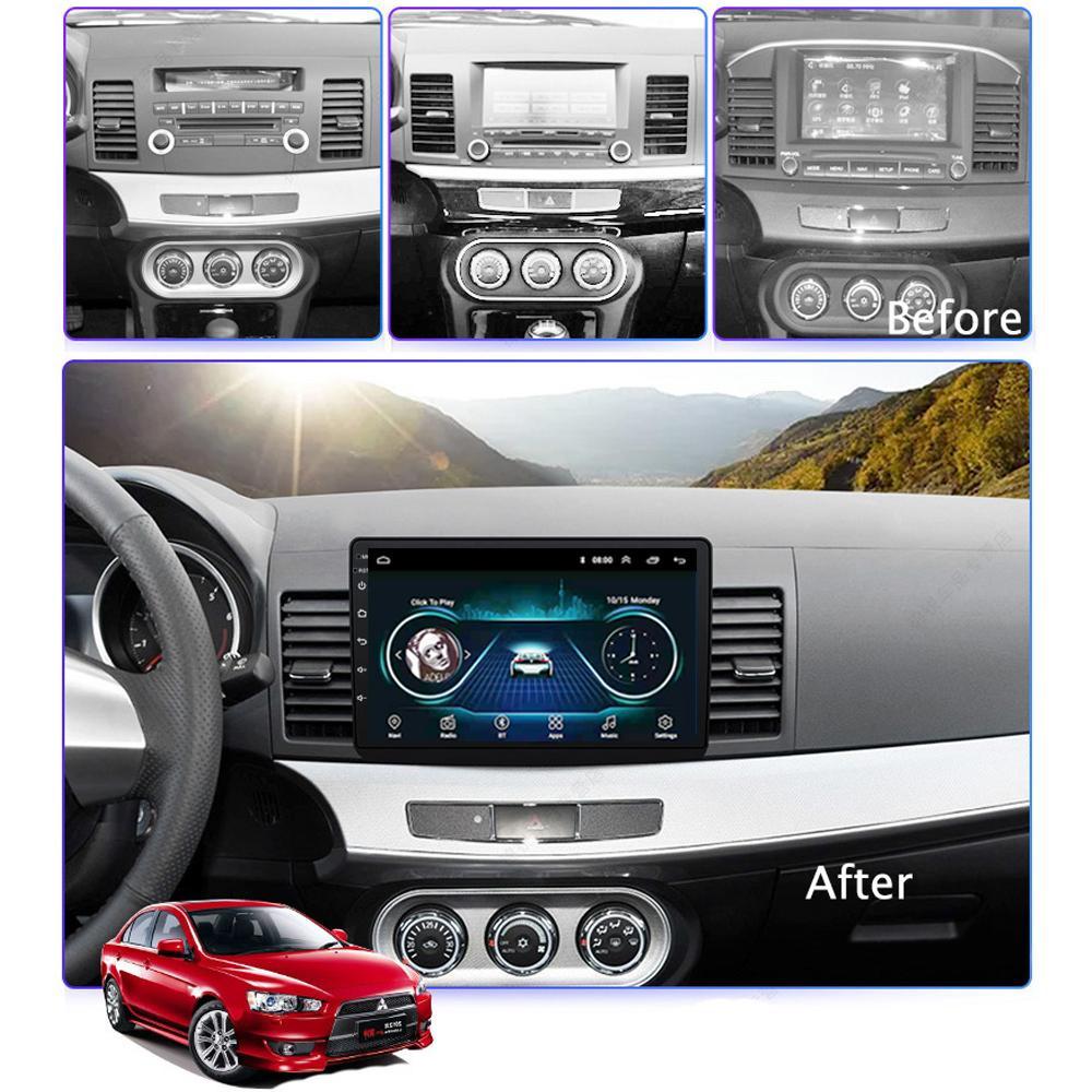 10-дюймовый Android Carplay для Mitsubishi Lancer 2008-2015, автомобильный радиоприемник, мультимедийный видеоплеер, GPS-навигация, WIFI, 2 + 32 ГБ