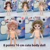 1 Набор Милая кукла 1/8 3D Реалистичный глаз 13 подвижных суставов Милая кукла 16-17 см с разными выражениями Лица Игрушка для девочки