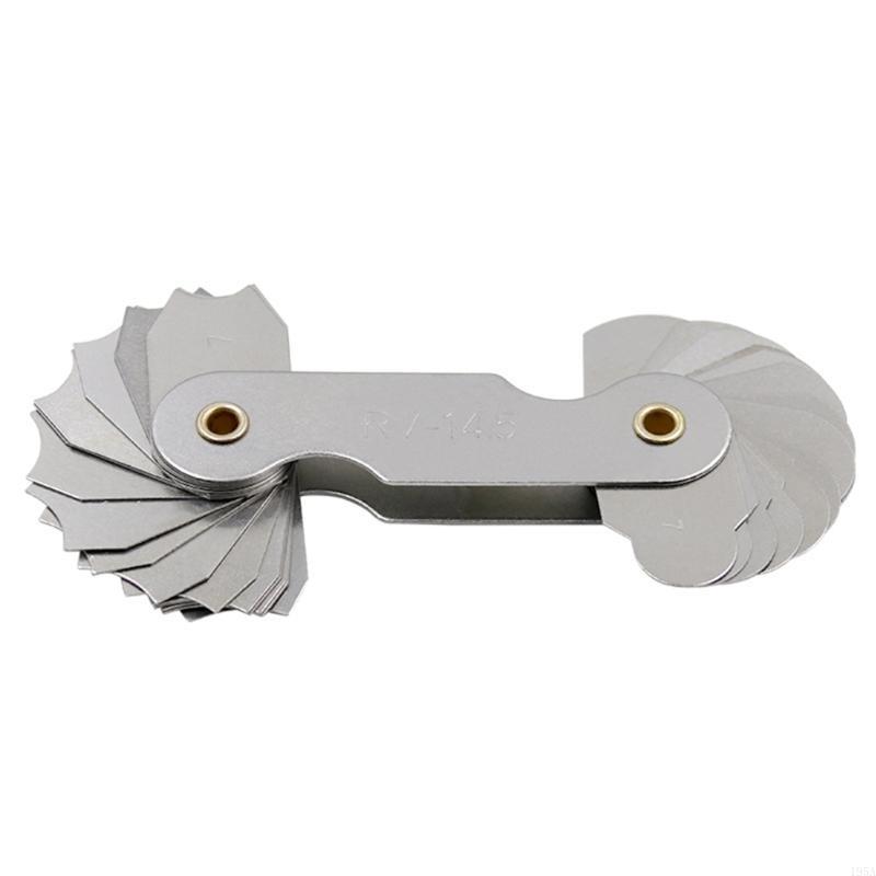 Radius Template R Gauge R1-6.5 R7-14.5 R15-25 Radius Gage Plate Fillet Gaug External Internal Concave Convex Arc Measuring Tools
