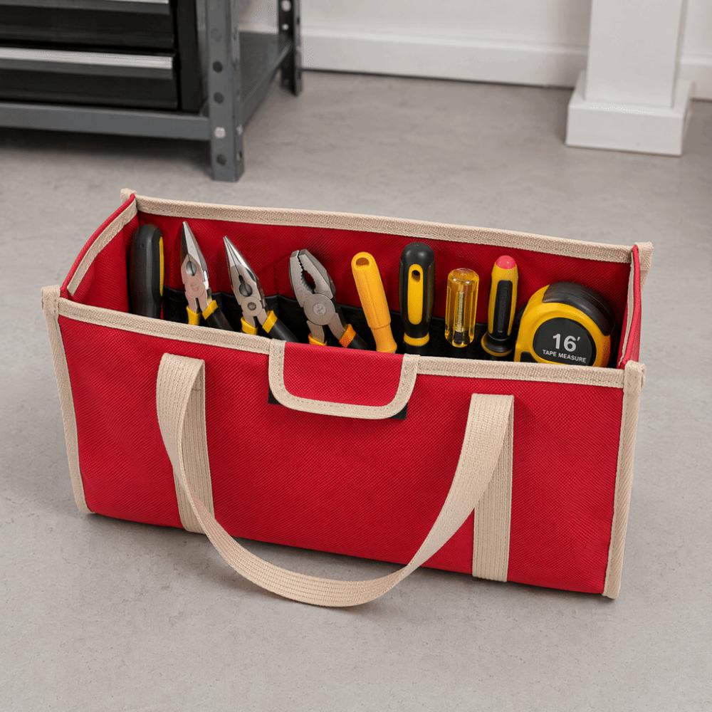 Wide Mouth Tool Bag Large Capacity Multifunction Storage Bag Outdoor Hiking Gear Organizer Hiking