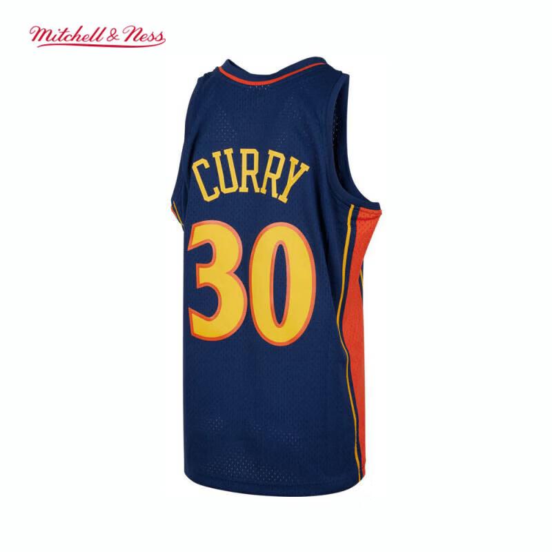 Официальная баскетбольная майка NBA Mitchell & Ness Warriors Стефена Карри сезона 2009-10