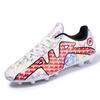 Мода Мода 35-45 Мужские Мальчики Девочки Женские Футбольные Дизайнерские Трава FG/TF Ботильоны Нескользящие Унисекс Для Зала Детские Футзальные Тренировочные Туфли