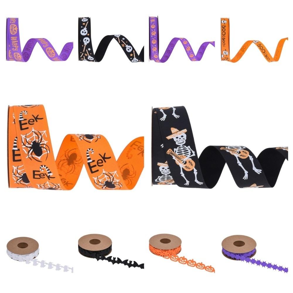 Тыква Хэллоуин Декоративная лента Летучая мышь DIY Ленточные полоски Декор для вечеринки
