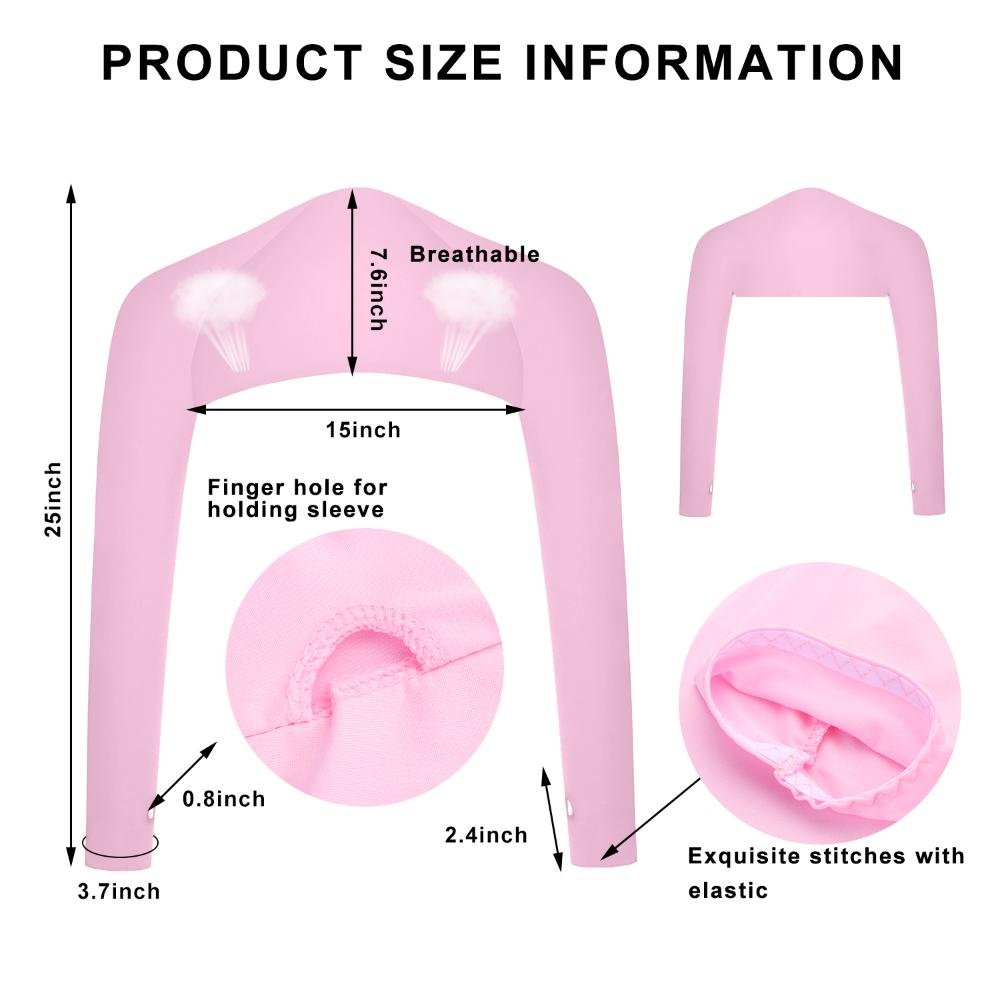 Hole Ice Silk Outdoor Activity Sun UV Protection Sun Sleeves Sports Glove Women Shawl Arm Sleeve