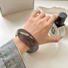 Bohemian Acrylic Bangle Shiny Transparent  Hand Ring Simple Irregular Wide Bracelet  Girls