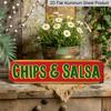 1pc Vintage "Salsa" Metal Aluminum Sign 15.7×3.94inch, Rustic Wall Art for Mexican Kitchen Restaurant Porch Garden Bar, Ideal Decor & Gift