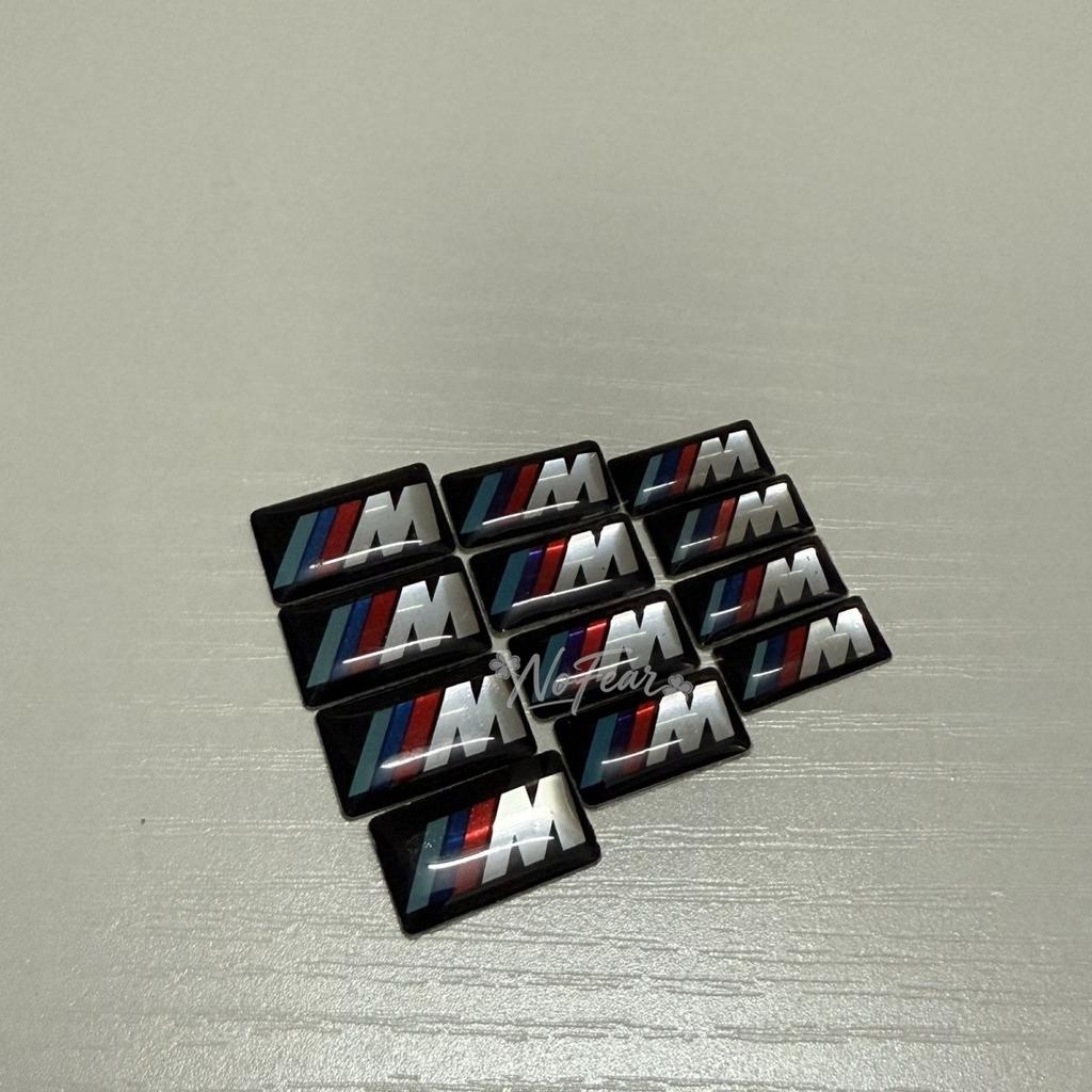 kyapx5 For M Logo 4/8pcs Car Steering Wheel Sticker Hub Decoration Decals Lables For BMW M F31 F34 F32 E52 E53 E60 E90 E91 E92 E93