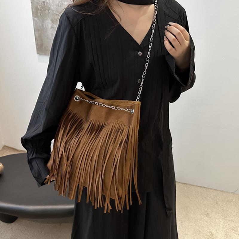 Новый стиль повседневные сумки через плечо с кисточками для женщин большая вместительная сумка через плечо дизайнерские сумки для женщин повседневное использование