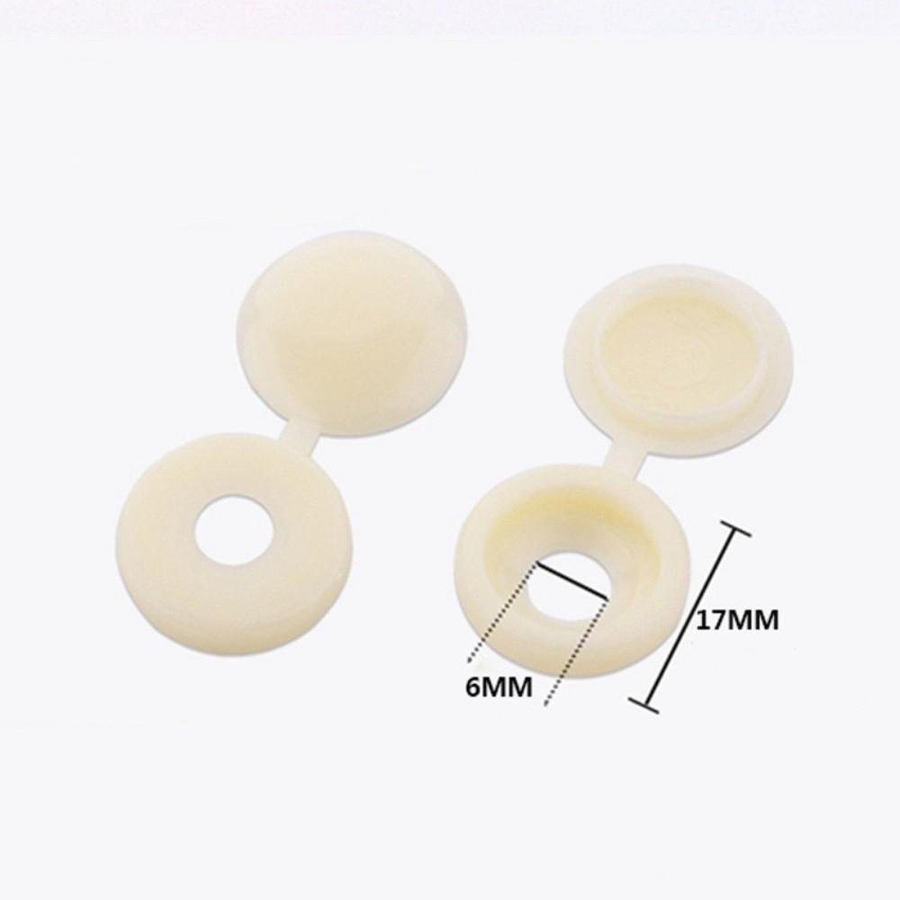 100PCS New Universal Fit Screw Protective Covers Snap Protective DIY Cross Screw Caps Fold Snap Cap Furniture Hardware