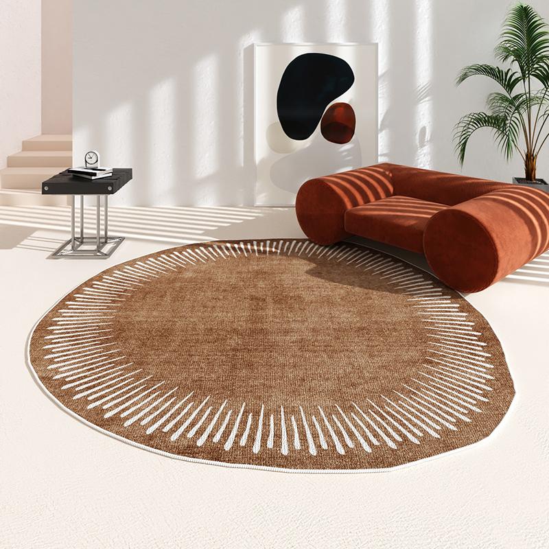 Irregular Carpets for Living Room Home Washable Non-slip Mat Modern Minimalist Bedroom Decor Round Carpet Thicken Lounge Rug