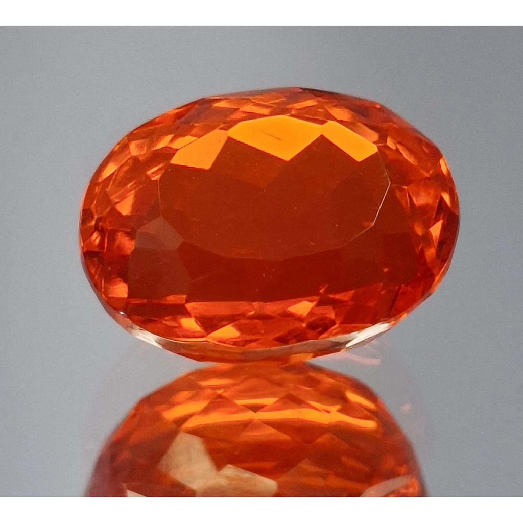 Natural Mexican Fire Opal Red & Orange 24-26 Ct Oval Cut Beautiful Gemstone