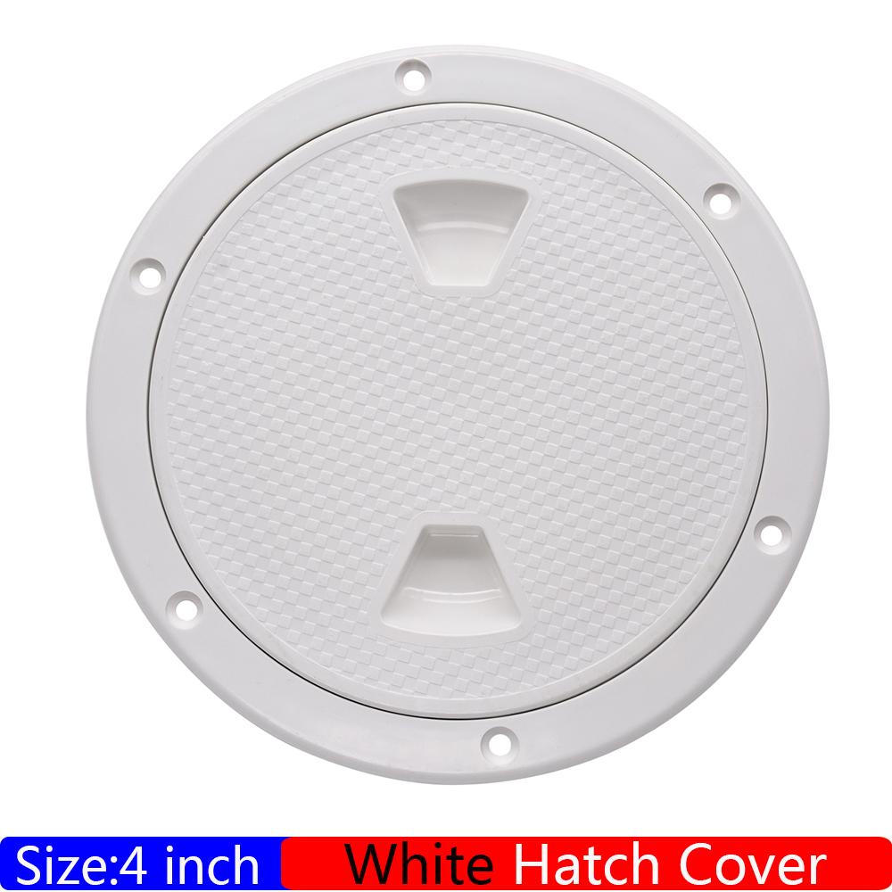 4 6 Inch Round Deck Plate Marine Boat Inspection Hatch Cover Plate Cut Out ABS Plastic Anti-corrosive Boat Deck Hatch Custom