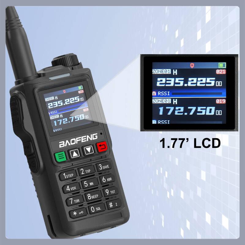 UV18 Pro Max GPS Baofeng Walkie Talkie Six Bands AM FM High Power Wireless Copy Frequency NOAA 999CH Long Range UV-17 Pro Radios
