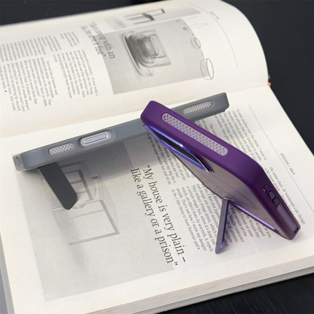 Magnetic Invisible Stand Phone Case Suitable for IPhone16 Shell, 15promax Protective Case and Apple 14 Simple Case