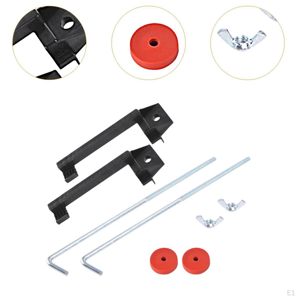 Car Battery Hold Down Set Holder Kit Sturdy Durability Practical Automotive Accessories