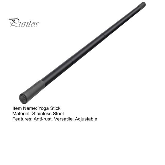 Йога-палка, регулируемые стержни для растяжки из нержавеющей стали с ручками из пенопласта, корректор осанки для занятий йогой, перекладина для упражнений на подвижность, гибкость, баланс