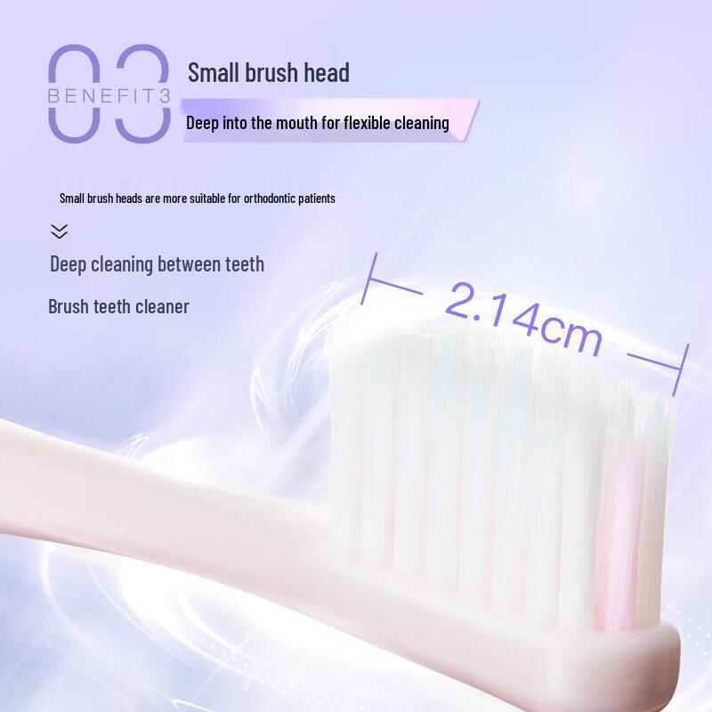 Shuke Мягкая ортодонтическая зубная щетка, 4 шт.
