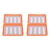 2 Pcs Fishing Fly Hook Box Orange Plastic Fly Fishing Lures Storage Box for Accessory