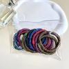 12pcs/set Colorful Hair Rope Set High Quality Elastic Rubber Band Simple Ponytail Holders  School
