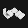 1/5/10PCS For 3528 5050  Clip-on Coupler Solderless PCB 4Pin 10mm LED Strip Connector