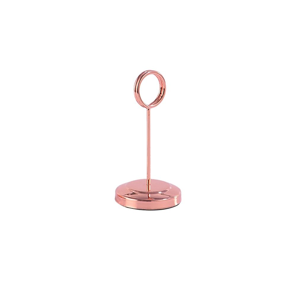 Stainless Steel Table Number Holder Round Card Holder New Paper Stand