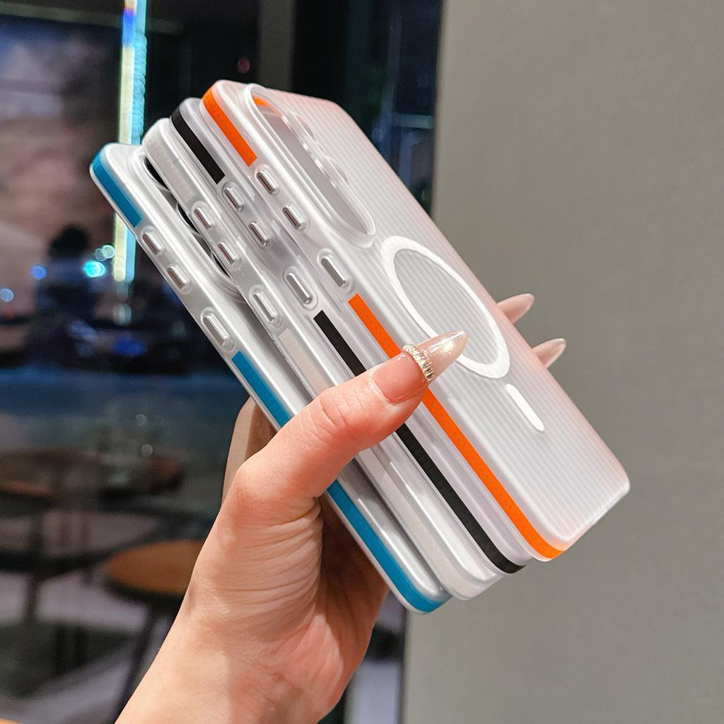 Противоскользящий Матовый Прозрачный Мягкий Чехол С Рифлением Для Samsung Galaxy S26 S25 Plus S24 Ultra Оригинальный Для Magsafe Магнитный Чехол
