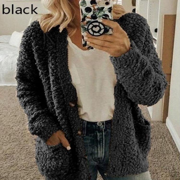 Women's Soft Cotton Cardigan Sweater Winter Fashion Casual Loose Long Sleeve Button Coat Large Size 5XL Top Solid Color
