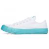 Белые отбеленные женские кроссовки цвета морской волны Chuck Taylor All Star Low 560646C
