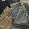 Men's Durable Work Pants: Wear-Resistant, Solid Color, Casual Fit for Construction and Welding