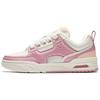 Aojie Comfortable Versatile Wear-Resistant Lightweight Increased Height Low-Top Skate Shoes Women Sneaker White Pink 122518040-11