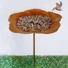 Metal Stake Vivid Flower Design Simple Installation Hummingbird Food Holder Bird Feeder