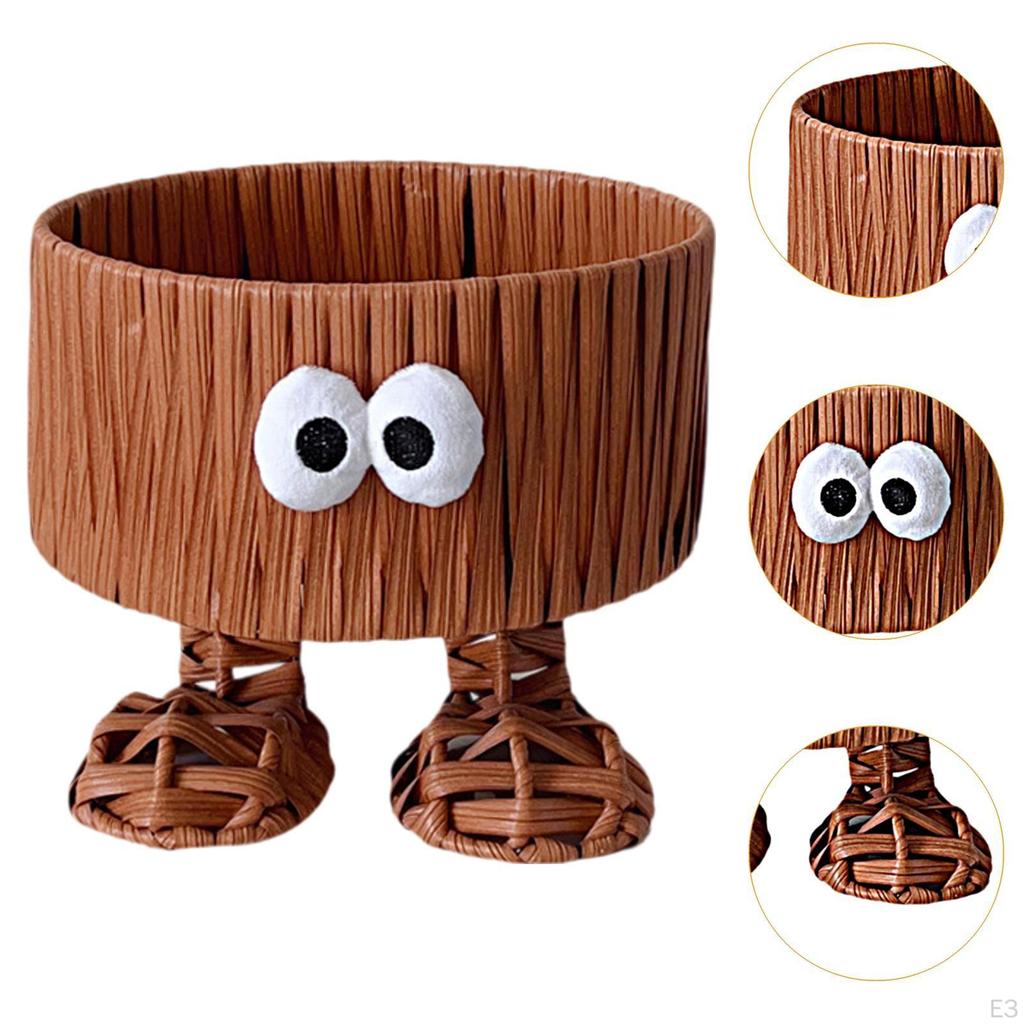 Корзина для хранения домашнего декора для печенья и выпечки с имитацией ротанга