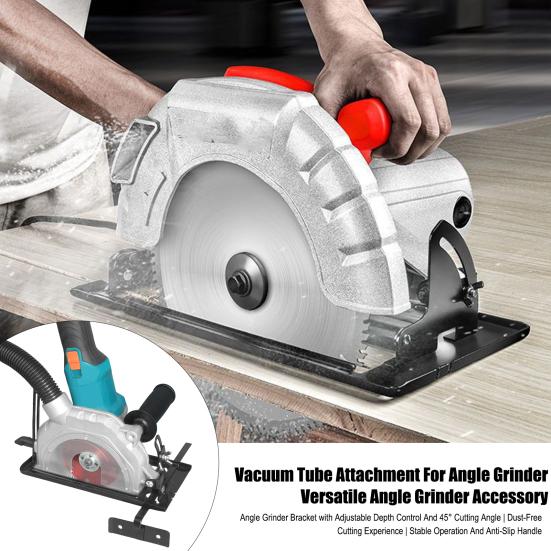 Angle Grinder Bracket with Adjustable Depth Stable Operation Anti-Slip Handle