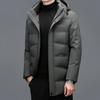Thickened Men's Medium and Long Down Jacket Large Size Men's Casual Down Jacket Dad