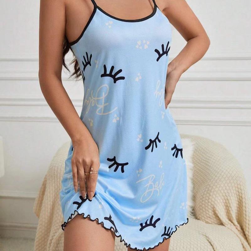 Женские пижамы ночные рубашки ночная рубашка юбка-комбинация удобная проветриваемая повседневная