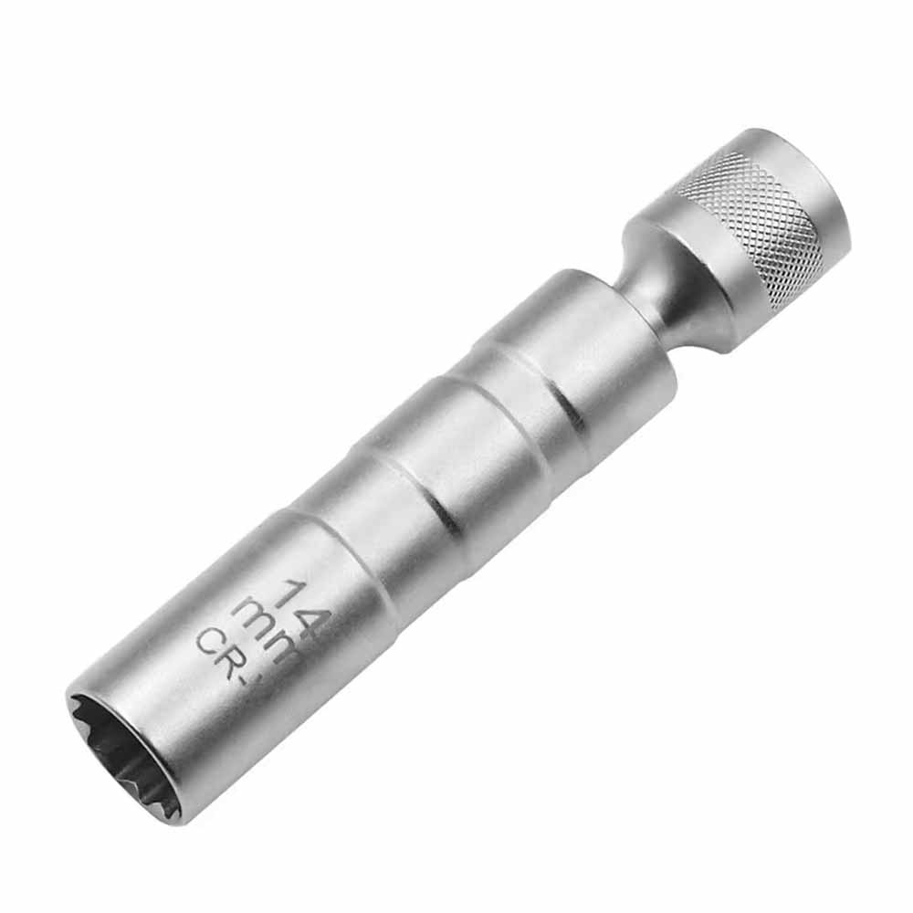 Spark Plug Socket Wrench Adapter 14mm16mm Install Replace Kit Universal Joint W/ Magnetic Flexible Socket 3/8" Drive Repair Tool