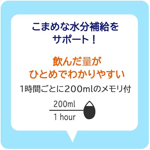 Skater Бутылка-маркер для напитков, 1 л, с ручкой, Легко увидеть объем напитка с первого взгляда, Пластик, Синий и лиловый, PDMK10-A