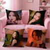 Popular fashion Chinese singer MMeng Jia Cushion Cover Pillow Case Soft Friendly Fabric  Concealed Zipper