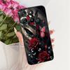 Чехлы Для Motorola Moto G77 G67 5G Черный Матовый Узор Бант Мягкий Силикон Защитная Крышка Для MotoG67 Moto G 67 5G Capa