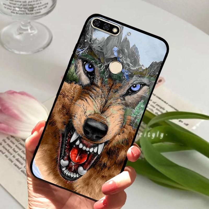 Чехол для Huawei Honor 7C Pro LND-L29 Силиконовый Ударопрочный Мягкий ТПУ Чехол для Телефона Для Huawei Honor 7C 5.99" Funda Honor7CPro Мультяшный