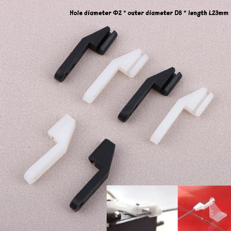10Pcs Nylon Control Rod Linkage Keepers Fixers D2Xd8Xl23Mm For 2Mm Rc Airplane Aircraft Aeromodelling Replacement Part